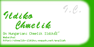 ildiko chmelik business card